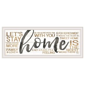 "Home" by Marla Rae, Ready to Hang Framed print, White Frame